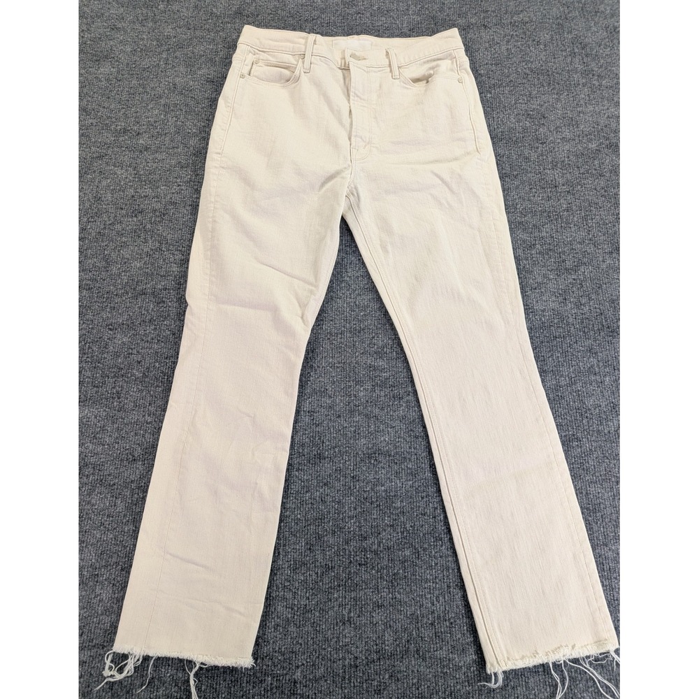 Mother Superior The Dazzler Ankle Fray Jeans Superstition 30 10116-544 Cream